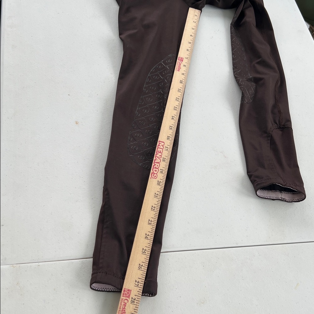 Girls Ovation equestrian pull on riding pants Brown M 28 fits like 12/14 - Picture 7 of 12